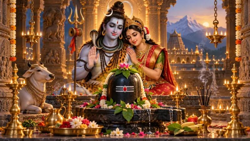 guru pradosh vrat-lord shiva & parvati