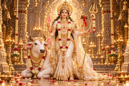 Invite Mahagauri Puja Blessings on Navratri Day 8